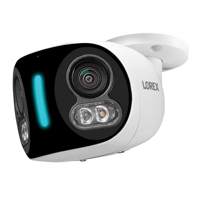 Lorex Lorex Wi-Fi 4K Dual-Lens Smart Security Camera with Smart Security Lighting, White, W891UAD-E