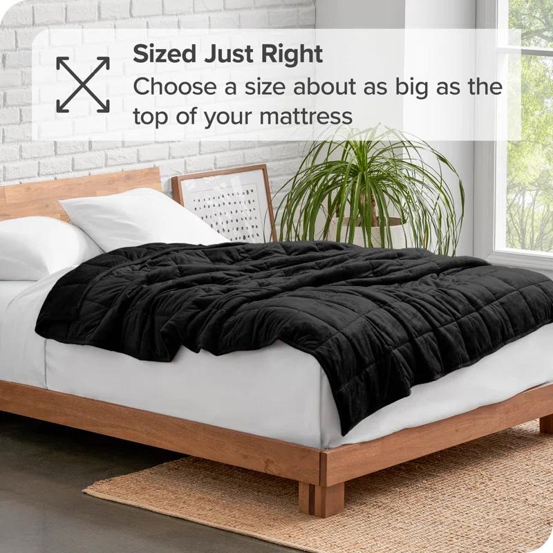 Bare Home Minky Fleece Weighted Blanket