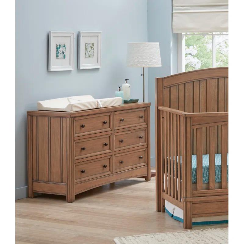 Sealy Baby Sealy Baby Soybean Comfort 3-Sided Waterproof Contoured Baby Diaper Changing Pad for Dresser or Changing Table, Baby Changing Pad - White, 32” x 16”