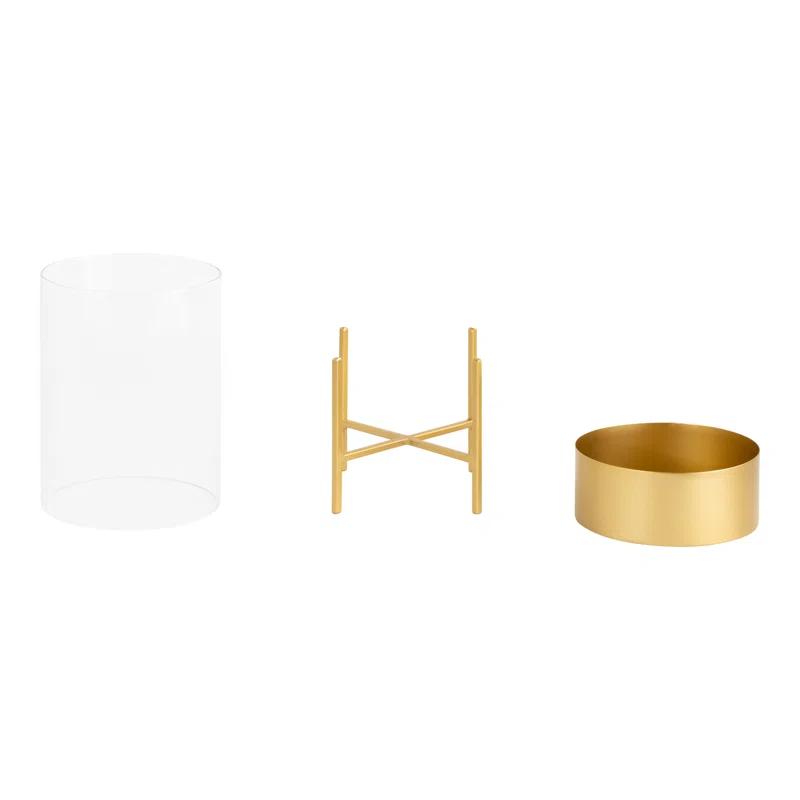 Osiris 2 Piece Metal Tabletop Hurricane Set
