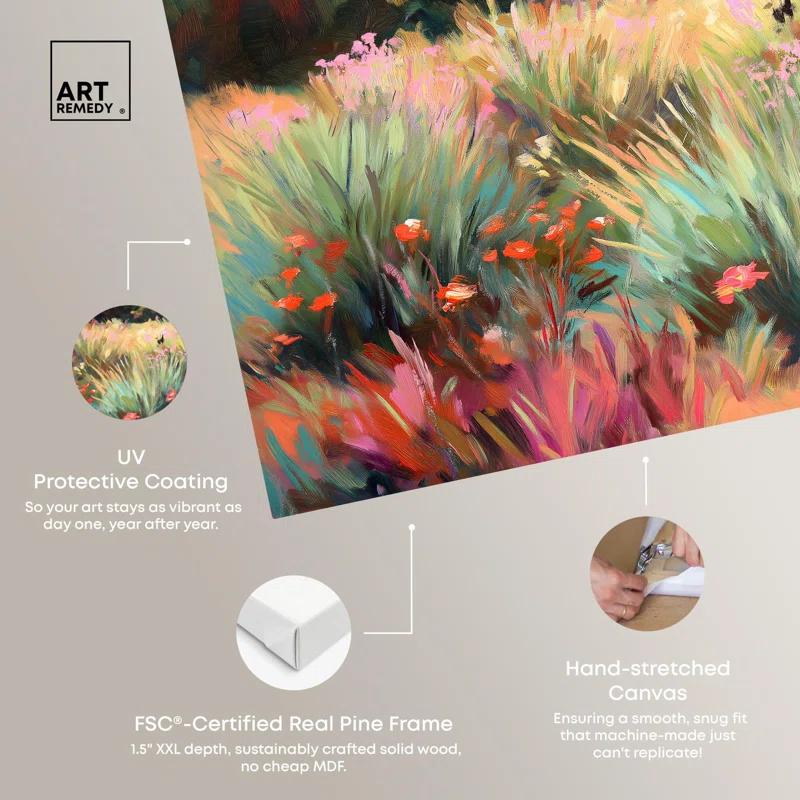 Art Remedy Rose Garden Harmony Canvas Classic Floral Art by Art Remedy