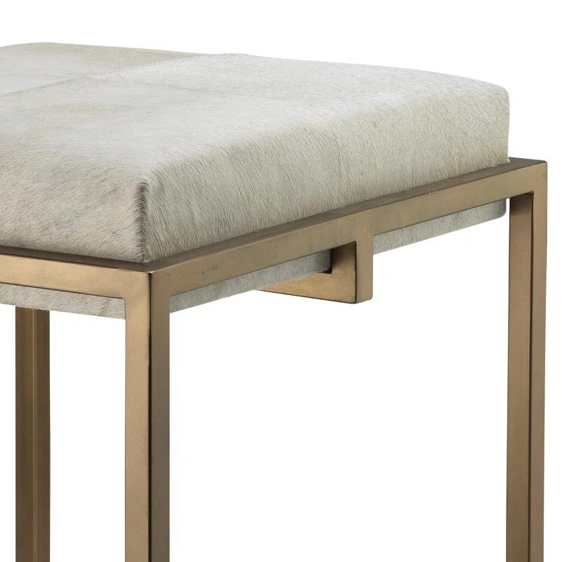 Jamie Young Company Shelby Upholstered Counter Stool with Metal Frame