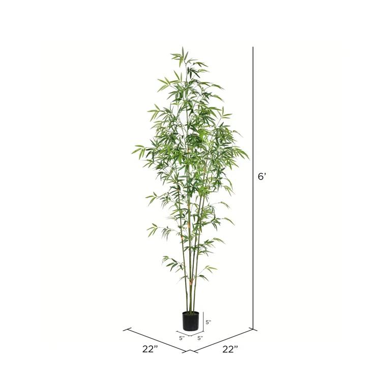 Freeport Park® 6' Artificial Potted Mini Bamboo Tree