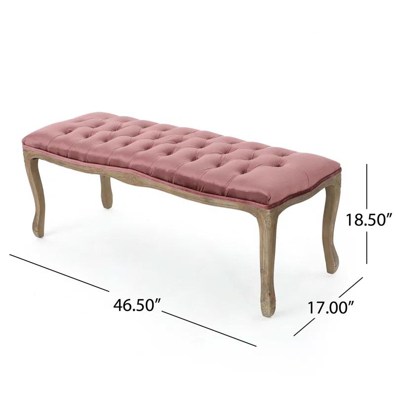 Ophelia & Co. Orndorff Velvet Upholstered Bench
