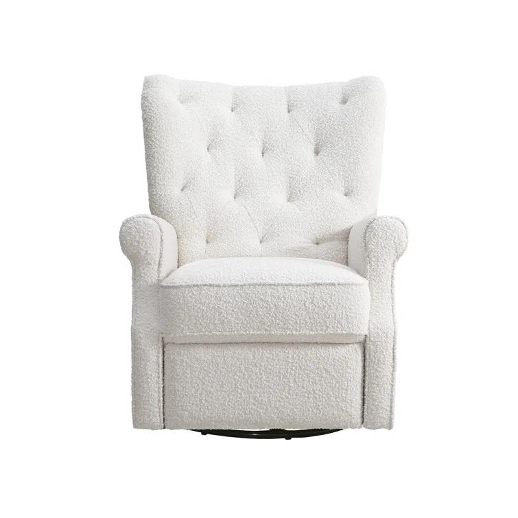Second Story Home Alice Wingback Swivel Recliner