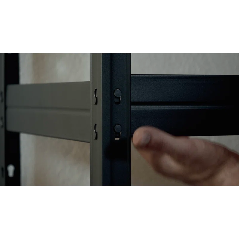 AR SHELVING AR Shelving Heavy Duty 4-Tier Powder-Coated Steel Garage Storage Shelving Unit in Matte Dark Gray, HDF Racks (59.4 in. W x 71 in. H x 24 in. D)