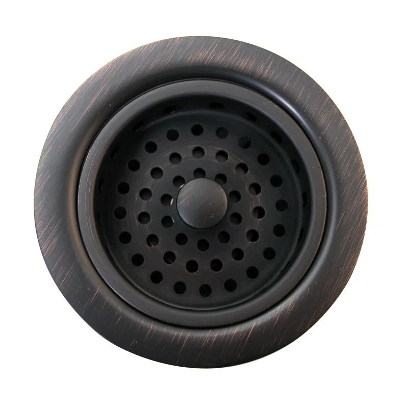 Westbrass Solid Brass Style Kitchen Sink Basket Strainer D214-12A