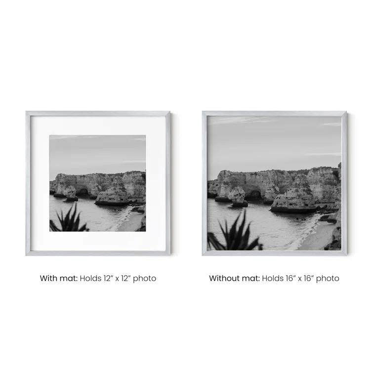 Haus and Hues Matted Square Metal Picture Frames (Set of 3) (Set of 3)