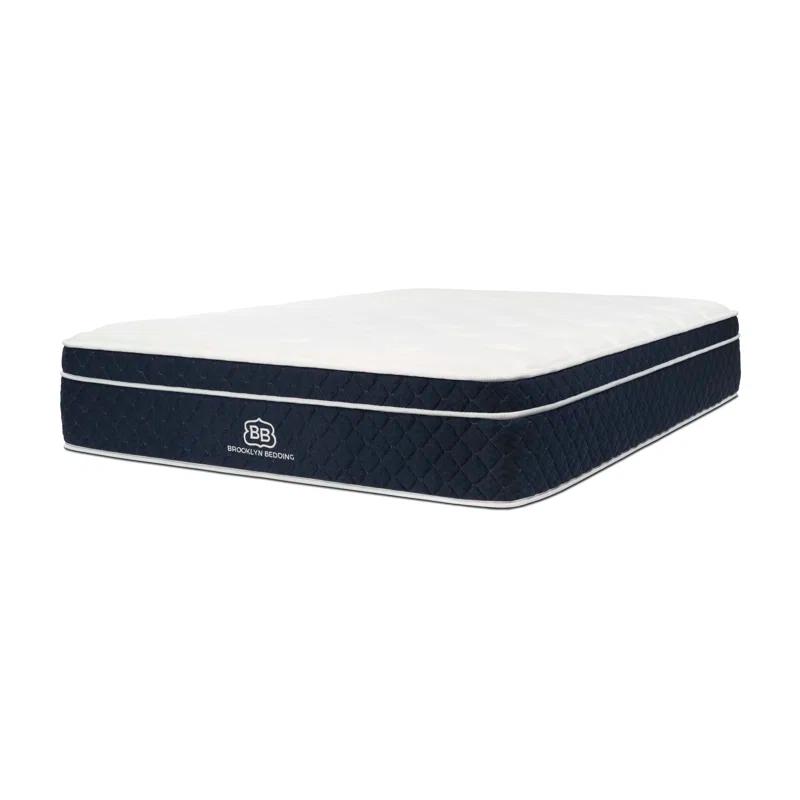 Brooklyn Bedding Brooklyn Standard 14" Plush Hybrid Mattress with Cooling Cover