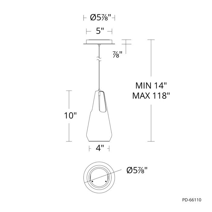 Modern Forms Ingot 1 - Light LED Single Pendant