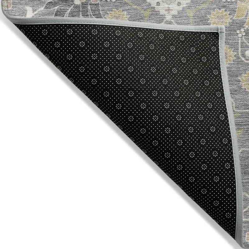 Machine Washable Indoor/Outdoor Chayden ACN1009 Gray 2'3" x 7'6" Runner Rug