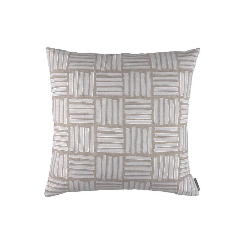 Lili Alessandra Appliqued Feather Throw Pillow
