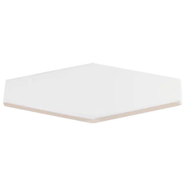 Bond Tile Midland Hexagon 4" x 8" Ceramic Subway Wall Tile (5.38 sq. ft. / box)