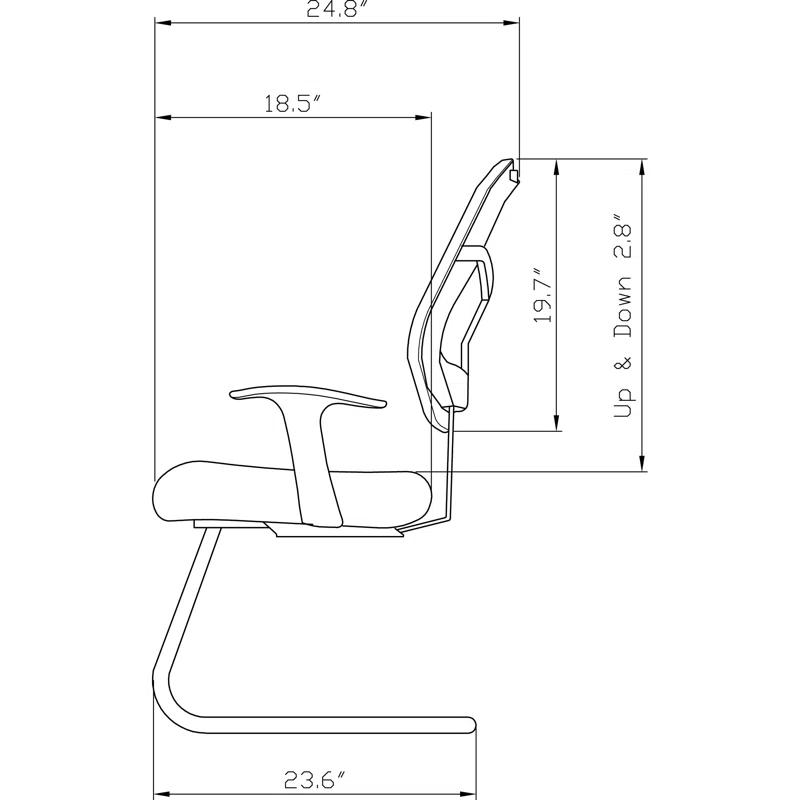 Lorell 86000 Series Waiting Room Chair with Metal Frame