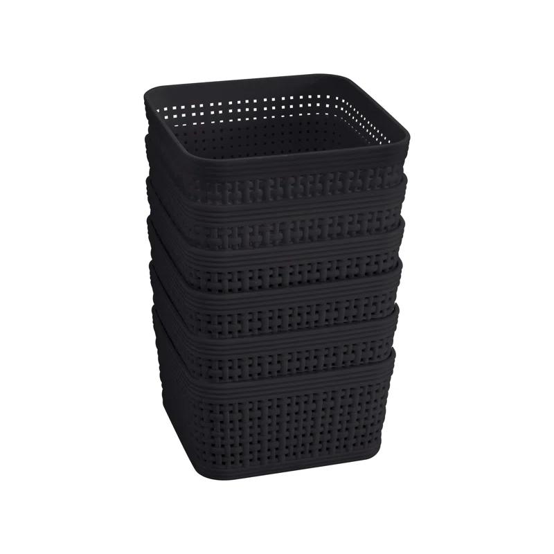 Simplify Simplify Plastic Basket (Set of 6)