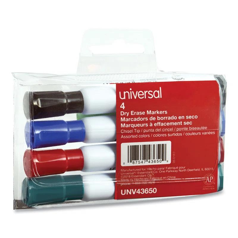 Universal® Universal® Dry Erase Marker Universal® Plastic / Acrylic 4 Dry-Erase Marker