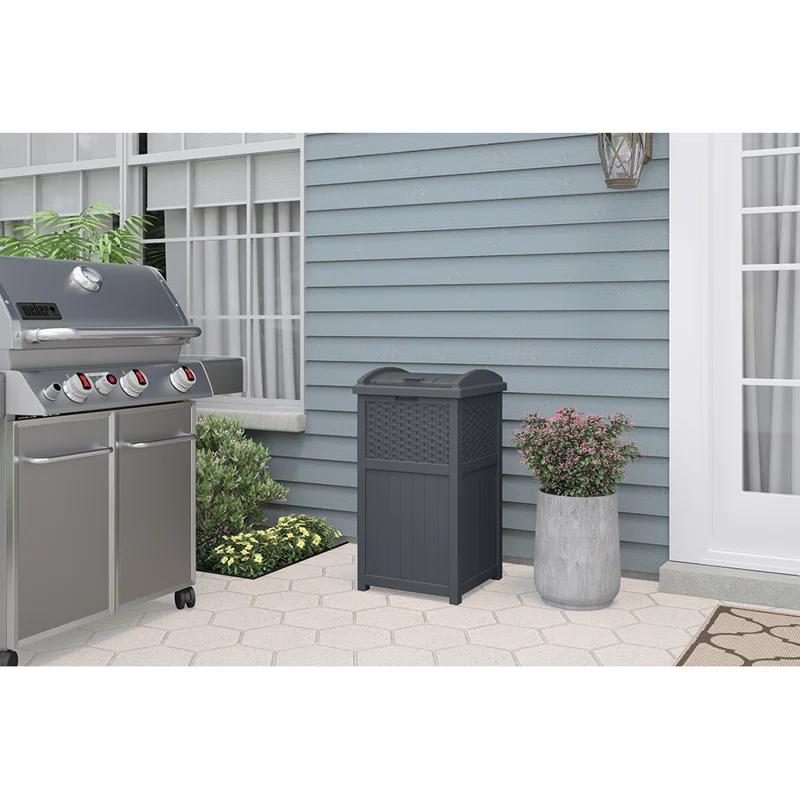 Suncast Suncast 33 Gallon Manual Lift Trash Hideaway Container