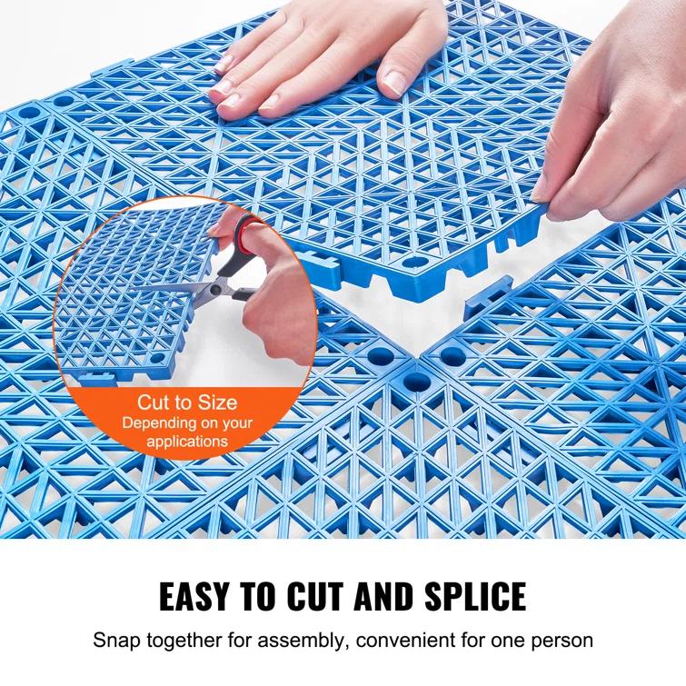 VEVOR VEVOR 12" X 12" Drainage Mats In Different Colors VEVOR 12 W x 12 L Outdoor Deck Tiles (Set of 50)