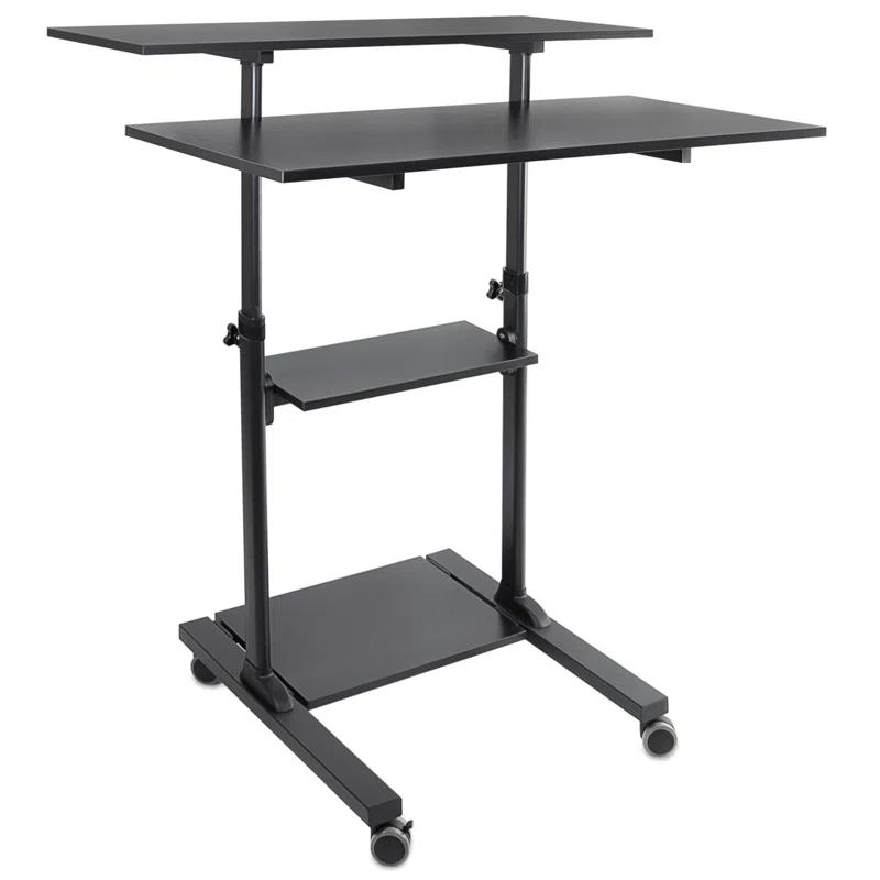 Mount-it Adjustable Metal Base Standing Desk Converter