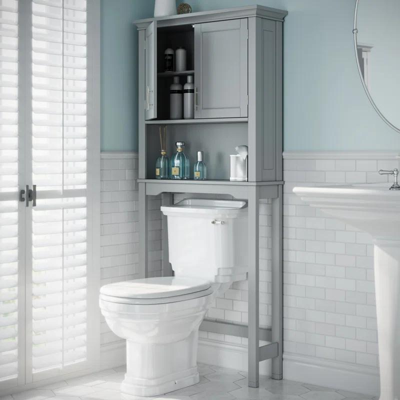 RiverRidge Somerset Over the Toilet Bathroom Spacesaver Wall Medicine Storage Cabinet with Adjustable Shelf