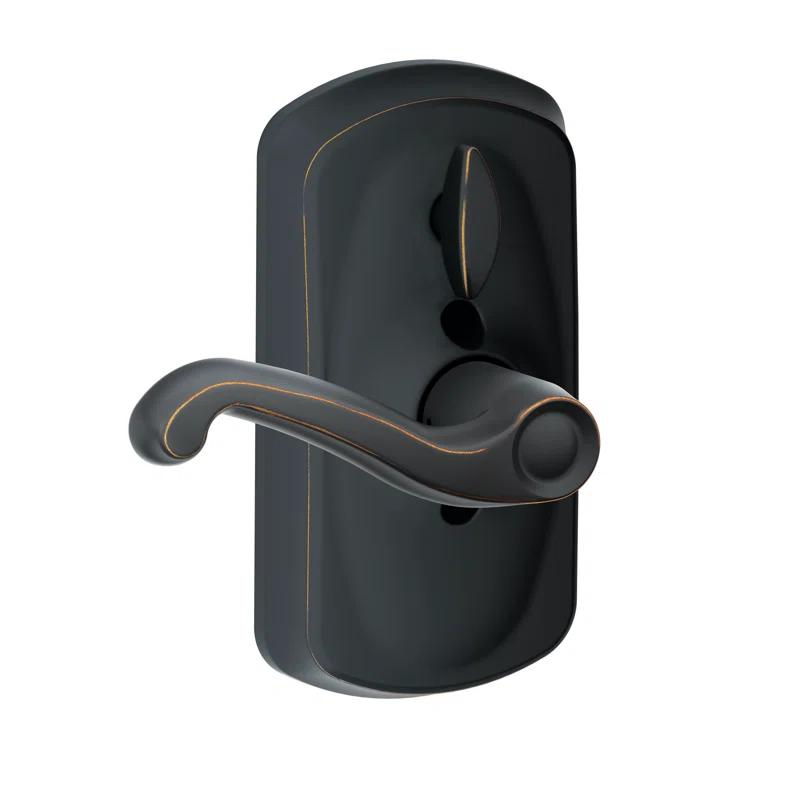 SCHLAGE FE595 PLY 716 FLA Plymouth Keypad Entry with Flex-Lock and Flair Style Levers, Aged Bronze
