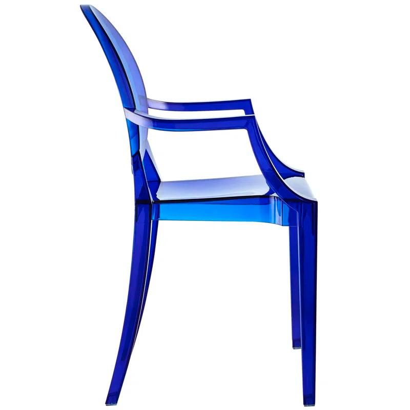 Plata Import Casper Dining Armchair in Blue