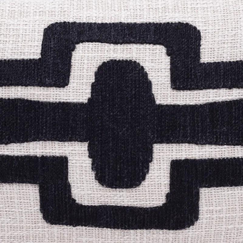Geometric Handmade Cotton Wool Blend Decorative Throw Pillow