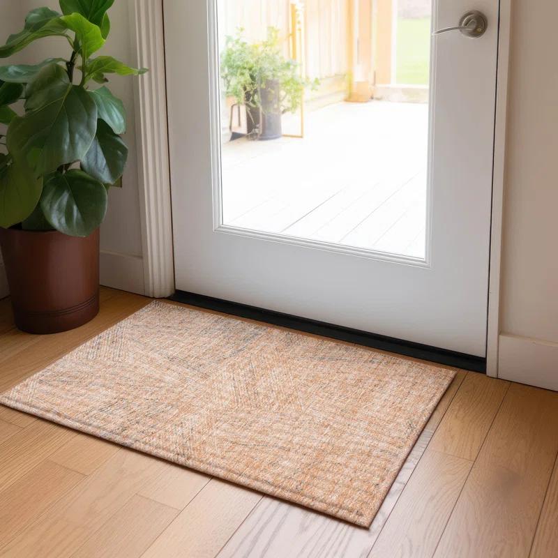 Chayden ACN991 1'8" x 2'6" Machine Washable Gray Indoor/Outdoor Area Rug