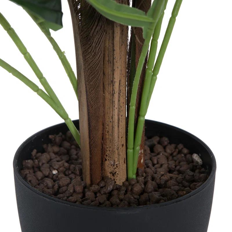 Birch Lane™ Madie 70" Artificial Potted Fern Palm Real Touch Leaves