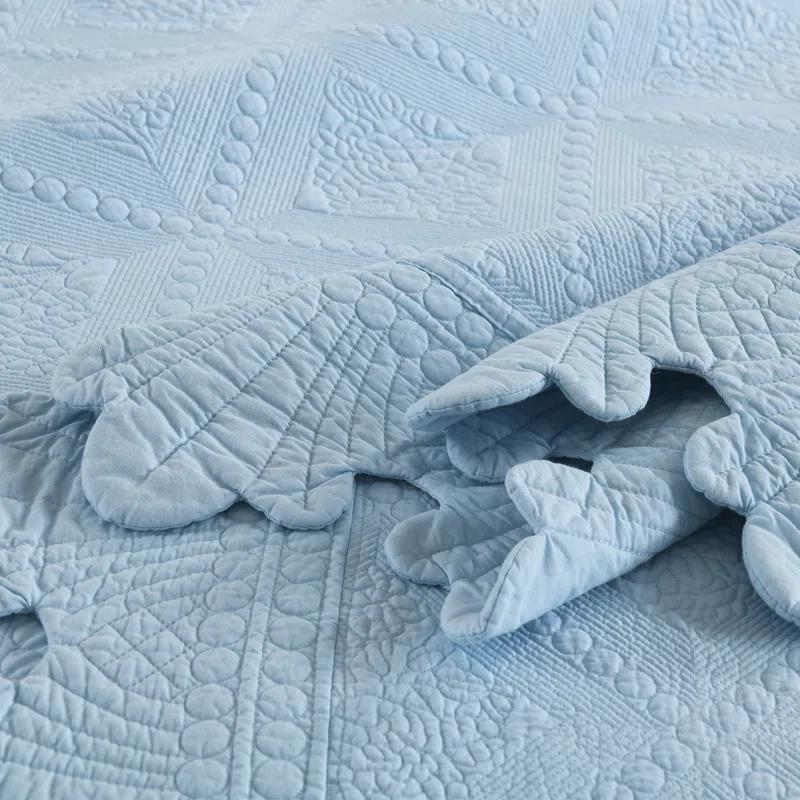 MarCielo Tkembroidery Cotton Abstract Quilt Set