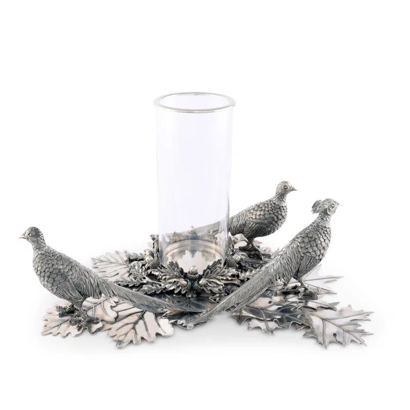 Vagabond House Morning Hunt 10'' H Tabletop Hurricane