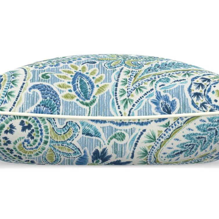Pillow Perfect Pillow Perfect Paisley Indoor/Outdoor Accent Throw Pillow