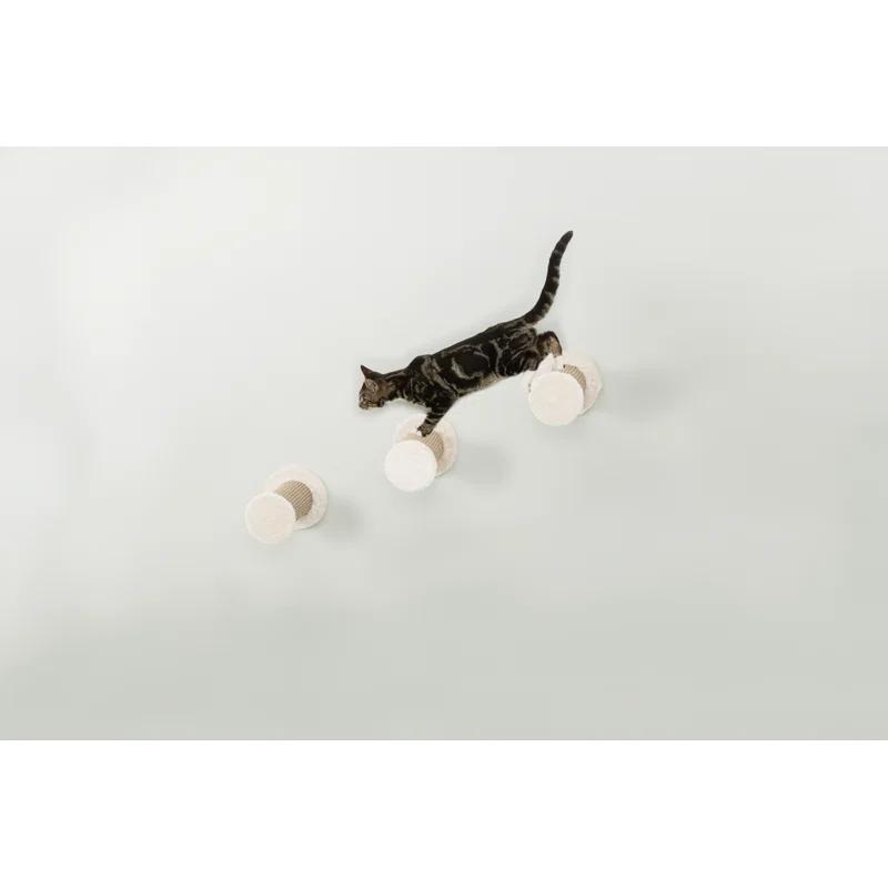 TRIXIE TRIXIE Wall Mount Cat Climbing Steps, Cat Furniture, Scratching Post, 3pcs
