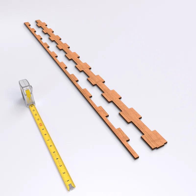 Ekena Millwork Midland Adjustable Wood Decorative Slat Wall Panel Kit