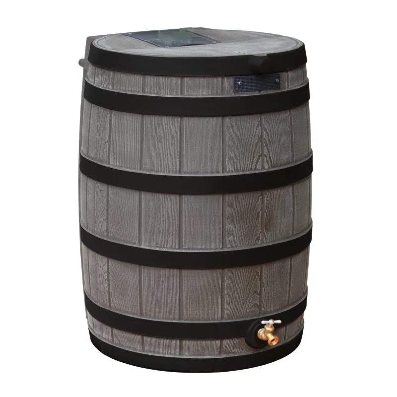 Good Ideas Good Ideas Rain Wizard Whiskey Style Rain Barrel with Overflow and Spigot