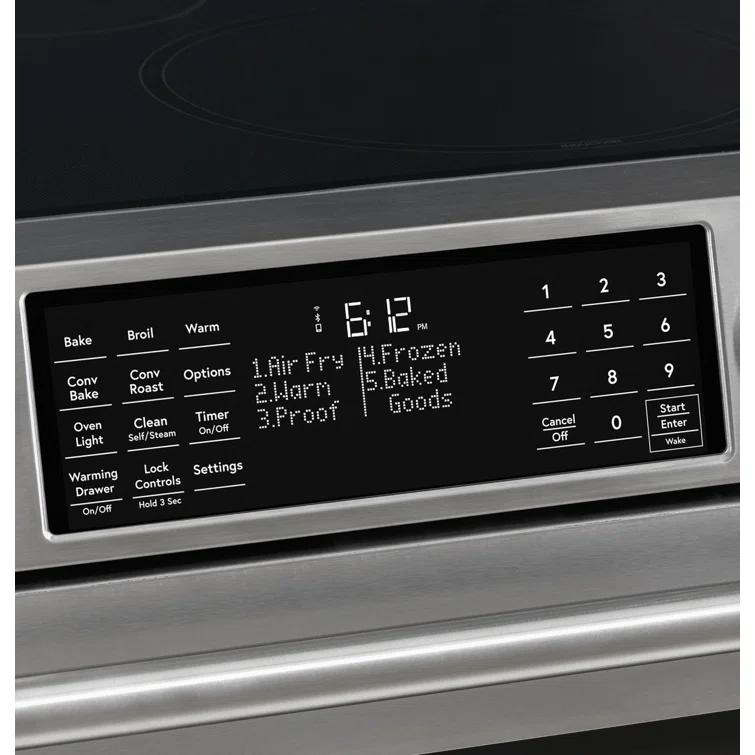 Café Café Kitchen Suite 30" 5.7 cu. ft. Smart Slide-in Electric Range with Convection Oven CES700P2MS1