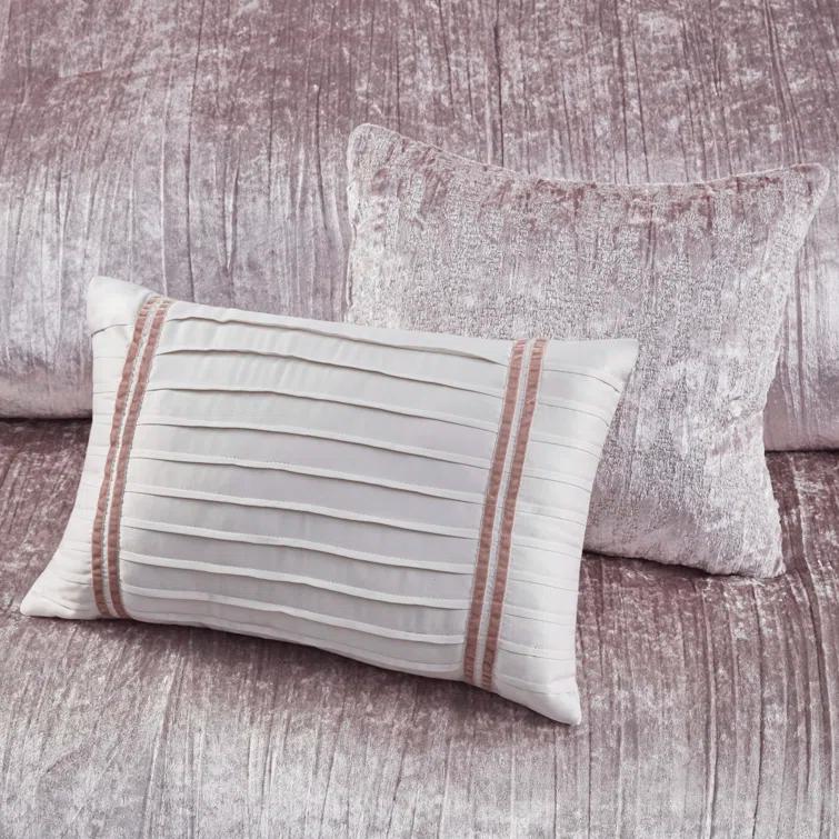 Madison Park Lee 5 Piece Crinkle Velvet Comforter Set
