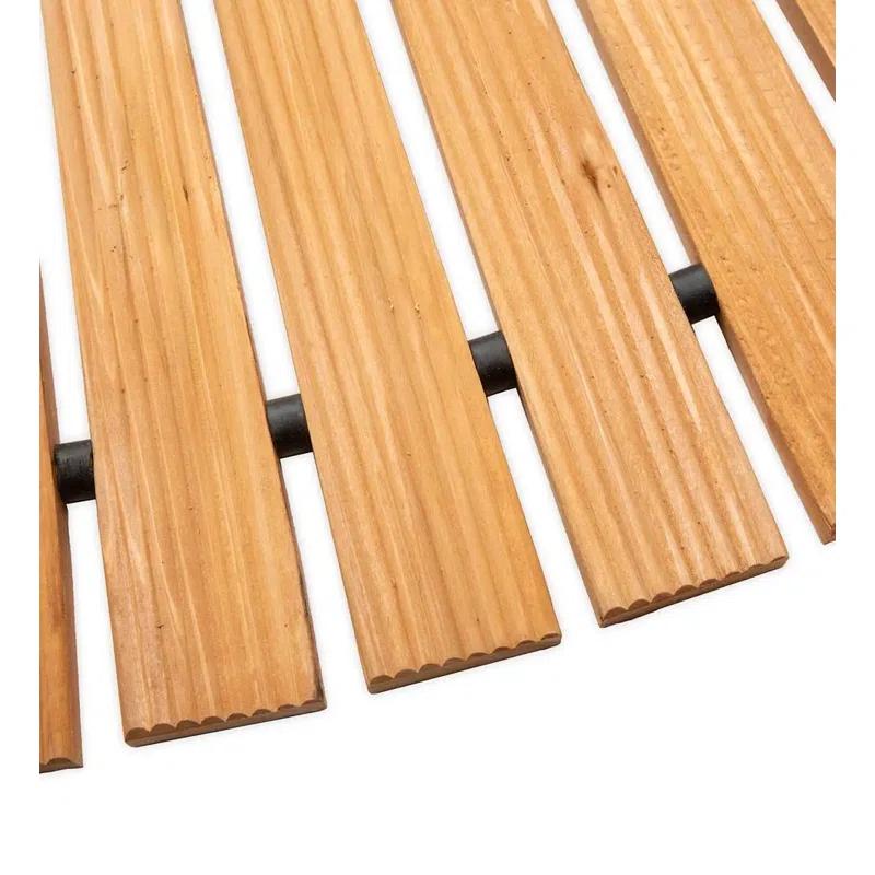 Plow & Hearth 4'L Roll-Out Curved Hardwood Pathway