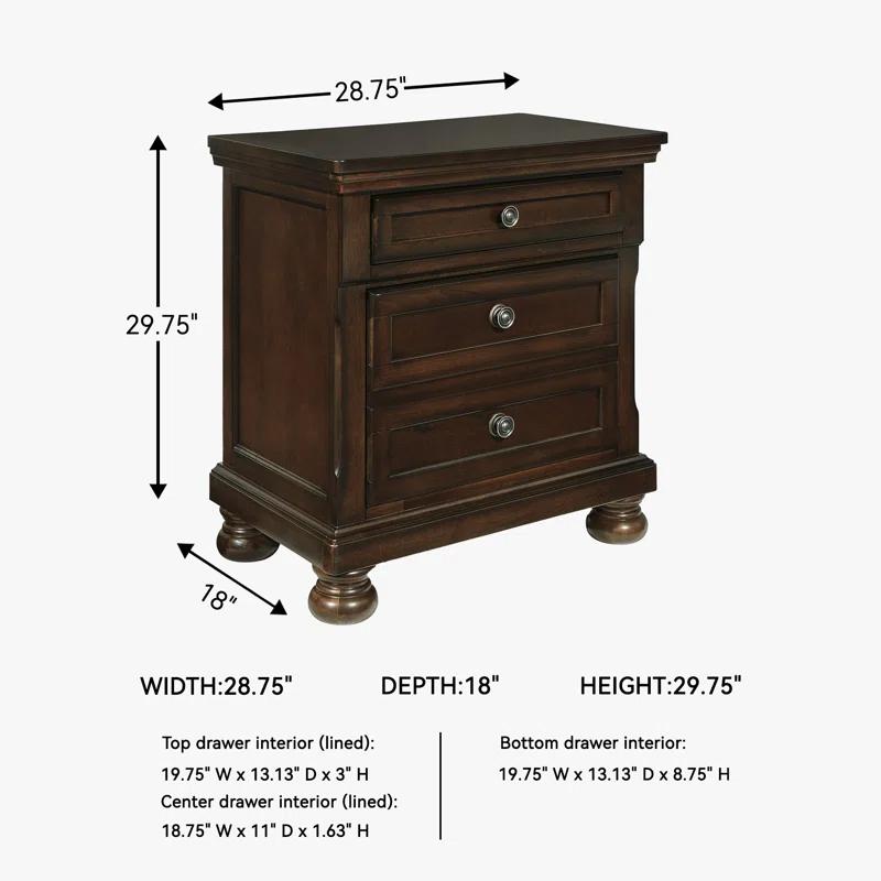 Millwood Pines Drishti 28.75'' W Nightstand