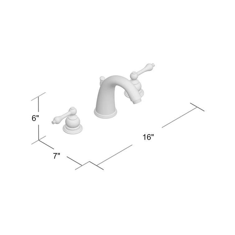 Kingston Brass Victorian Two-Handle 3-Hole Deck Mount Widespread Bathroom Faucet with Retail Pop-Up Drain