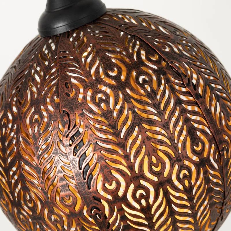 Clover Lane 6" Solar Powered Integrated LED Outdoor Hanging Light