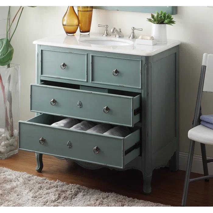 Canora Grey Medina 34'' Free Standing Single Bathroom Vanity Set