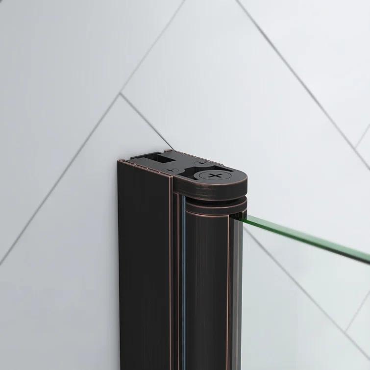 Ove Decors Endless Pasadena 38" W x 72" H Corner Frameless Shower Kit, Door, Panel, Shelves PA0532301