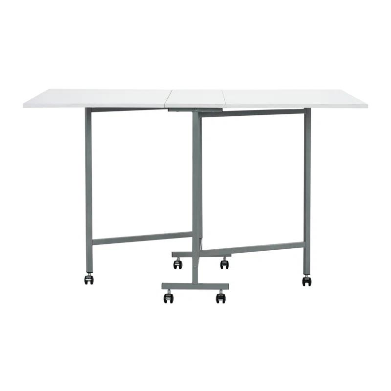 Sew Ready 58.75'' x 36.5'' Foldable Craft Table with Wheels