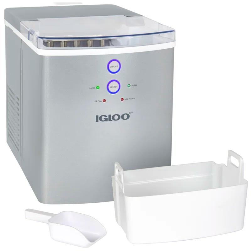 Igloo Igloo Premium Countertop Ice Maker Machine, 33 lbs. in 24 hrs. with Ice Scoop and Basket
