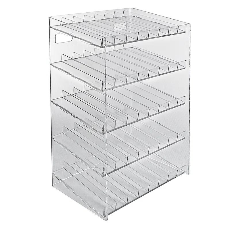 Five-Tier 40 Compartment Display, 8-Comp per Tier. Dimensions: 12"W x 8.5"D x 18.5"H