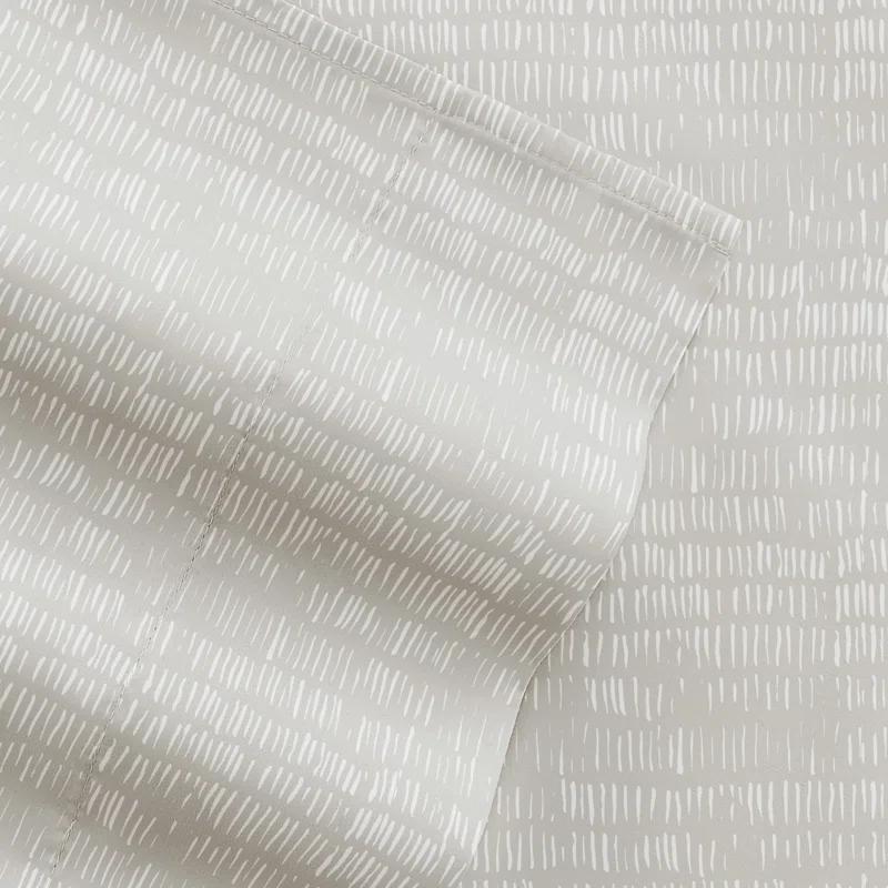 4 Piece Sheet Set Patterned Microfiber Ultra Soft Bedding