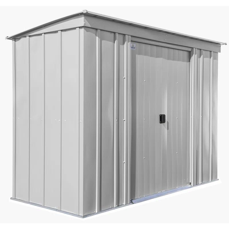 Arrow 8 ft. W x 4 ft. D Galvanized Steel Vertical Storage Shed