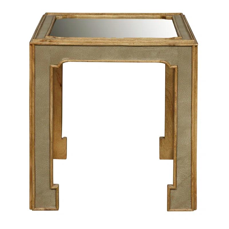 Pulaski Furniture Art Deco Side Table with Mirror Top