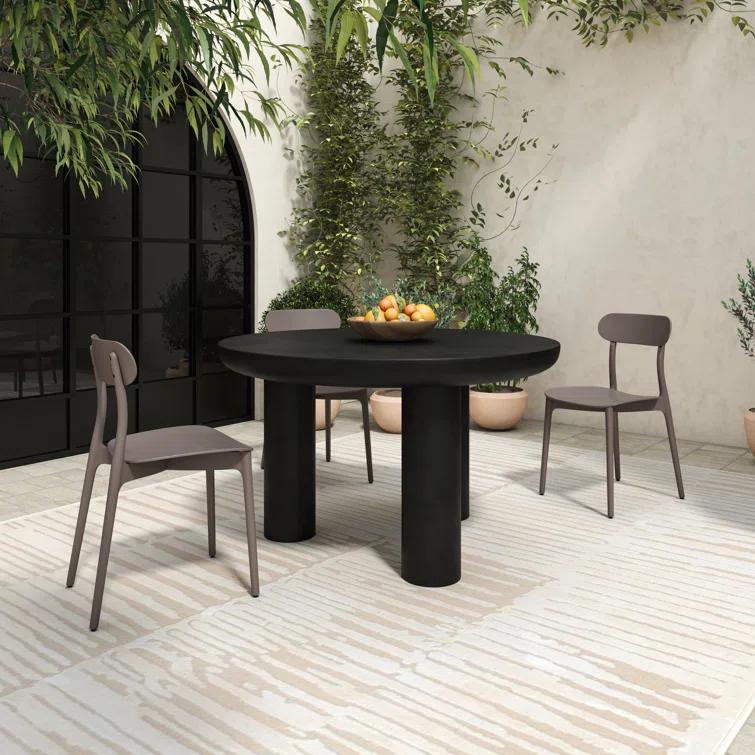 Peagan Indoor / Outdoor Round Dining Table